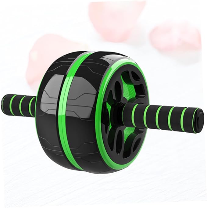 Abdominal Exercise Roller Thickened Steel Tube Wide Wheel Core Trainer for Men and Women Quiet Abdominal Wheel for Stomach and Back Strengthening Fat Burning Workout Equipment