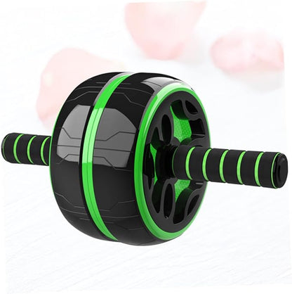 Abdominal Exercise Roller Thickened Steel Tube Wide Wheel Core Trainer for Men and Women Quiet Abdominal Wheel for Stomach and Back Strengthening Fat Burning Workout Equipment