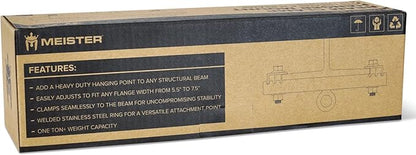 Meister - Clamp Suspension Bracket for Boxing and MMA, Suspension Straps and roof Accessories