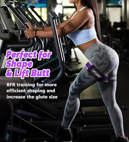Occlusion Bands for Women Glutes & Hip Building, Blood Flow Restriction Bands BFR Bundle Booty Bands, Best Fabric Resistance Bands for Exercising Your Butt, Squat, Thigh, Fitness