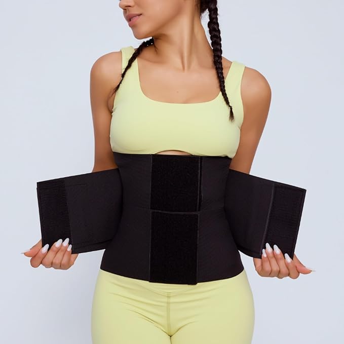 Hourglass Waist Trainer for Women – Adjustable Sweat Band for Stomach, Tummy Control & Workout Waist Trimmer