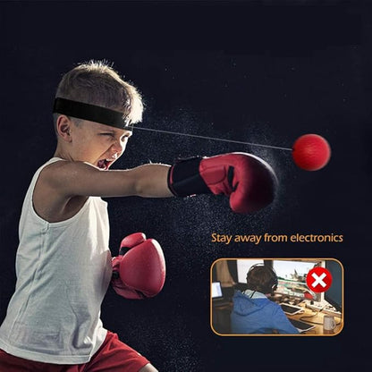 Boxing Reflex Ball with Adjustable Headbands,MMA Training Equipment,Punching Ball,Perfect for Fight Reaction,Hand Eye Coordination,Punching Speed,Agility,for Adults and Kids