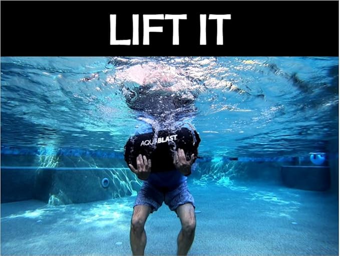 Portable Fitness and Punching Bag for Pools & Swim Spas | Full-Body, Low-Impact Water Resistance Workout | Quick 30-Second Set-Up | Compact & Travel-Friendly