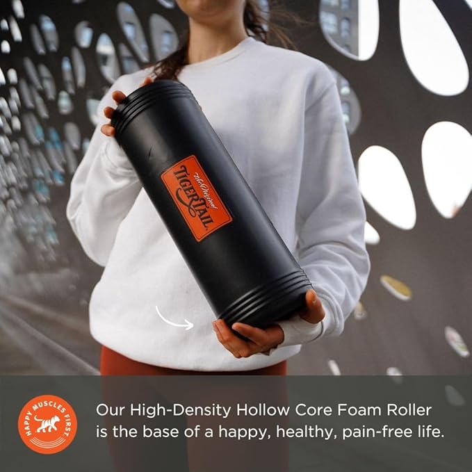 Tiger Tail The Big One Large Foam Roller - High Density Massager for Back, Legs, Glutes, HIPS, Shoulders, Muscles, Deep Tissue, and Myofascial Release