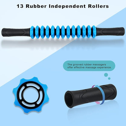 ZanLLW Muscle Roller Stick, Deep Tissue Massage Stick for Athletes, Therapy Muscle Stick for Runners, Lipo Stick for Relief Muscle Soreness, Fascia, Trigger Points, Help Calf, Leg, Back Recovery