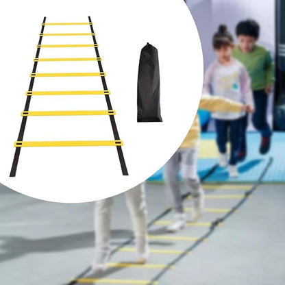 Colaxi Soccer Agility Ladder Folding Balance Multifunction Volleyball Coordination Workout Football Footwork Training Instant Set up