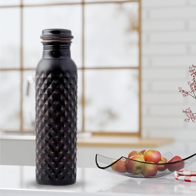 STAGLIFE Copper Water Bottles for Drinking Water for Men Women - Pure Copper Ayurvedic Water Bottle Drinking Jug - Vessel Dispenser with Ayurveda Benefits for Sports Fitness Yoga - 33 Ounces