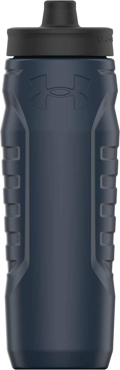 Under Armour Squeeze Water Bottles, 32 oz Water Bottles, Sideline Sports Water Bottle with Quick-Shot Lid, Quick & Easy Hydration, Gym Water Bottles, Squeeze Bottle, 1 32oz Bottle