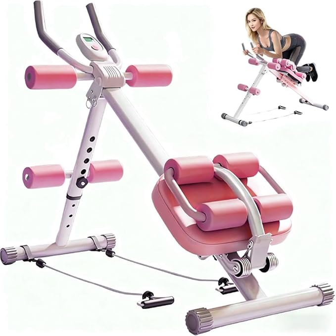 Ab Workout Equipment,6 in 1 Workout Equipment,Home Gym Equipment,Fitness equipment, Foldable, Knee Protection, Pulling the rope,WorkoutFor Stomach Workout,For Women/Men(350LB)