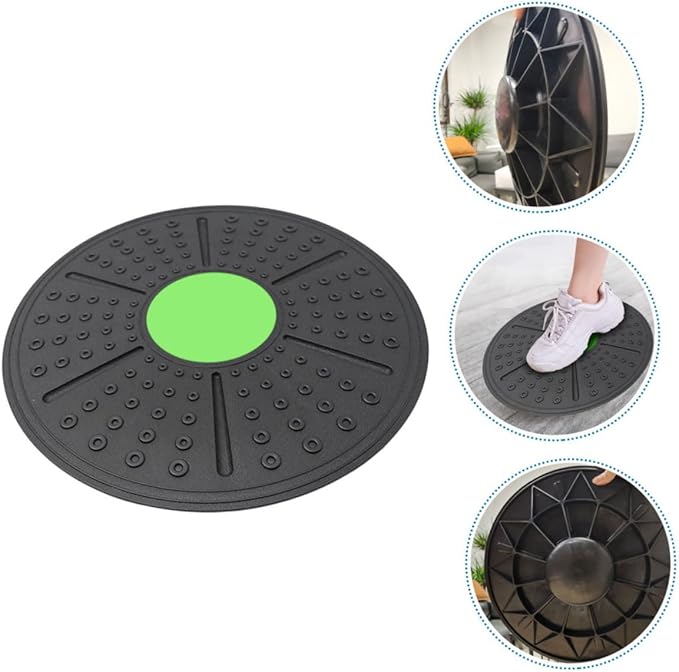 Balacoo Equilibrium Training Board Non-Slip Fitness Balance Tool for Core Stability Sturdy Plastic Wobble Board for Home Workouts and Rehabilitation Exercises
