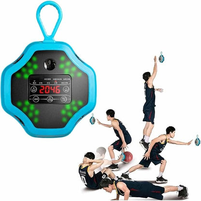 Agile Fitness Light, Reaction Training Lamp with Display Screen, Adjustable Sensing Distance and Support Double Data Statistics, Accurate Counting and Easy to Install, for Basketball Andf Soccer