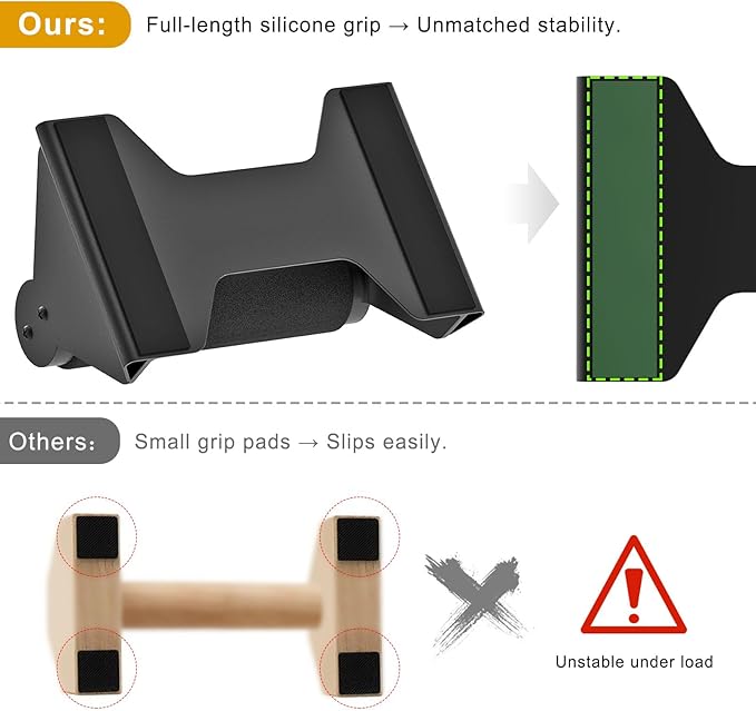 Kipika Push Up Bars, Pushup Stands, Anti-Slip Soft Plastic Push Up Handles, Bottom Anti-Slip Pad, Strength Training Equipment, Perfect for Floor Workout Exercise