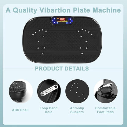 Vibration Plate Exercise Machine Whole Body Workout Vibration Fitness Platform for Home Fitness with Remote Control