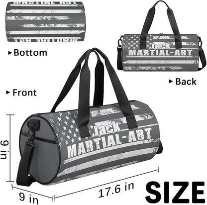 Personalized-Martial-Arts-Gear-Bag for Karate Teakwondo, Custom Jiujitsu Bag for Boys, Karate Teakwondo Bag for Gear Waterproof Lightweight Large USA
