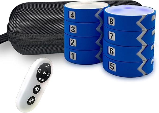 Intelligent Reaction Training lamp for Children's Soccer and Basketball Speed 4-Light Version, Eye-Hand Coordination Training(8pc)