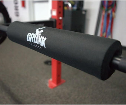 Gronk Fitness Barbell Pad for Squats, Lunges and Hip thrusts | Perfect for Standard Olympic Weight Bars | High-density Foam with Nylon Cover Helps Support Neck, Shoulders and Hip Joints