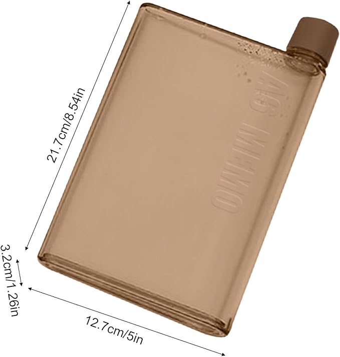 Purse Water Bottle | Portable Flat Water Bottles for Travel - Leak Proof Reusable Paper Pad Water Bottle Sports, Camping, Gym, Fitness, Outdoor