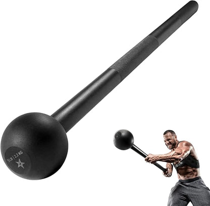 Yes4All Steel Mace Bell for Strength Training, Support Full Body, Muscles, Shoulder, Grips & Forearms Workouts, Stretching 5, 7, 10, 15, 20, 25, 30 LB For Woman & Man