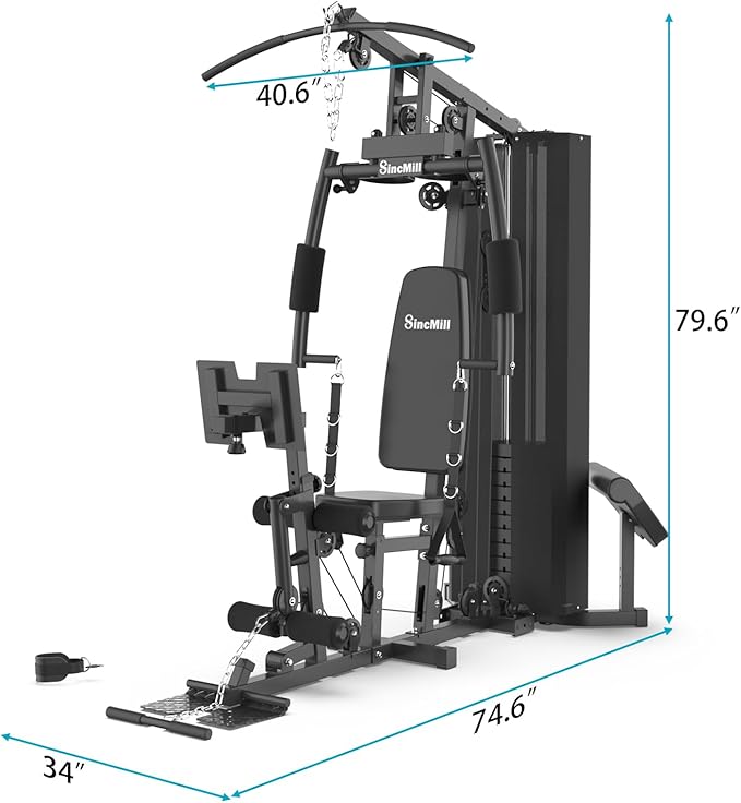SincMill Home Gym Multifunctional Full Body Workout Equipment for Home Exercise Fitness