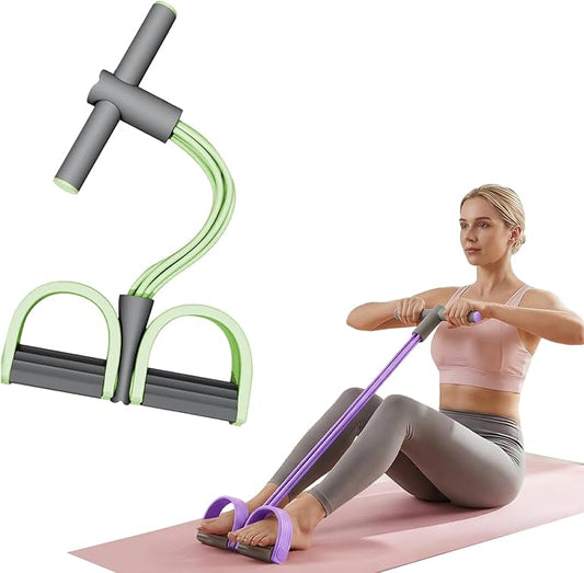Pedal Resistance Bands with Handles, Multifunction Elastic Yoga Resistance Band, Natural Rubber Foot Pedal Resistance Bands, Stretching Workout Fitness Bands for Abdomen, Waist, Arm, Leg