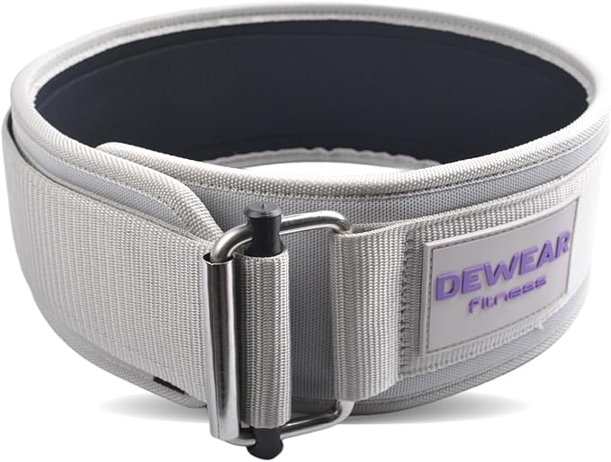 Durable Weight Lifting Belt, 4'' Wide Gym Belt for Bodybuilding, Powerlifting, Squats, Deadlift - Provides Lumbar Support & Stability for Men & Women