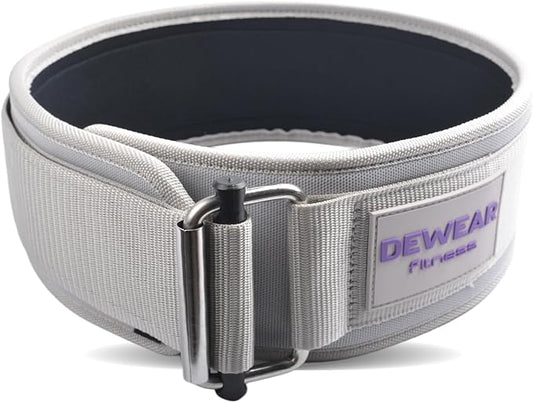 Durable Weight Lifting Belt, 4'' Wide Gym Belt for Bodybuilding, Powerlifting, Squats, Deadlift - Provides Lumbar Support & Stability for Men & Women