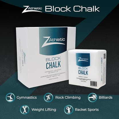 Z Athletic Block Chalk for Gymnastics, Weightlifting, Rock Climbing, Crossfit (Multiple Sizes Available)