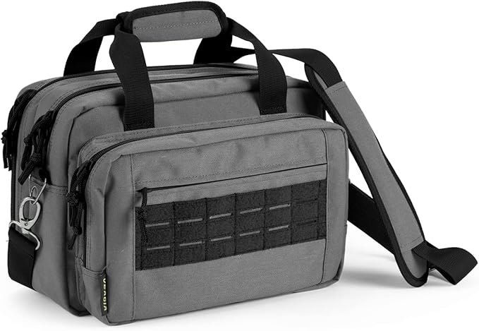VEAGIA Range Bag,Pistol Case,Gun Range Bags For Handguns And Ammo Pouch 2 Pistols Soft Carrying Shooting Bag
