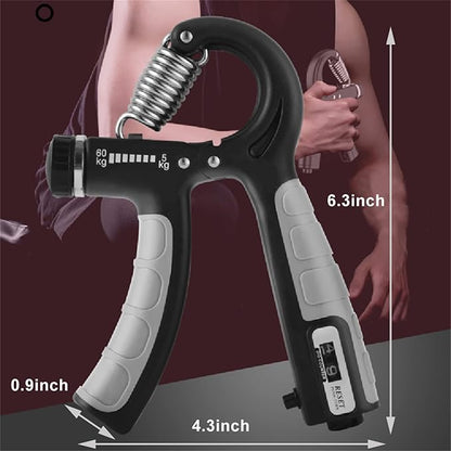 YOWOCAL Hand Grip Strength Trainer, Forearm Exerciser, 22-132Lbs (10-60kg), Non-Slip Gripper, for Athletes to Muscle Building and Injury Recovery