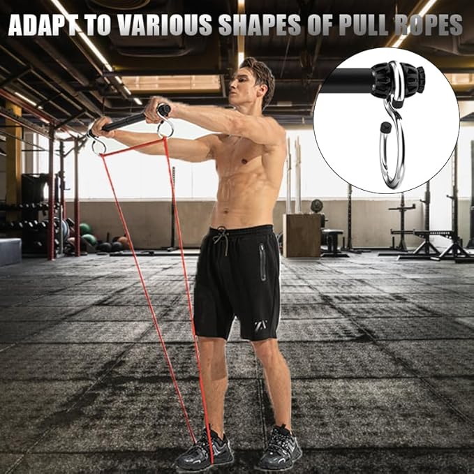 Resistance Band Bar, Portable Pilates Bar with Resistance Bands Home Gym Workouts Stick Squat Yoga Pilates Flexbands Kit for Full Body Shaping