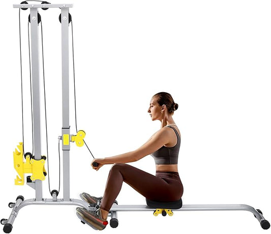 Multifunctional Strength Training Fitness Rack, Small Foldable Gym Rack Adjustable Height, Shock Absorbing Feet Weight Capacity 220.46 Lbs