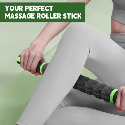 Massage Roller Stick,Muscle Roller Stick for Athletes,Liposuction Massage Roller for Lymphatic Drainage, for Relief Muscle Soreness, Trigger Points, Help Runner Legs, Back Recovery by INSCOOL