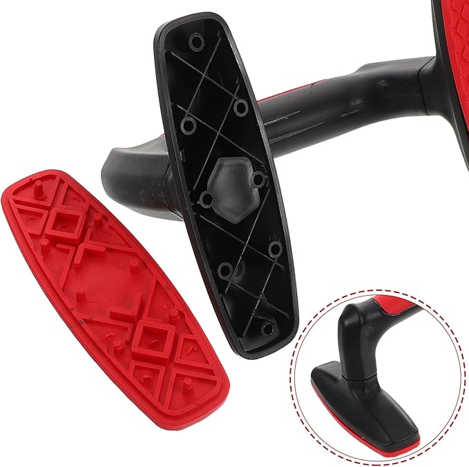 2pcs Red Plastic Parallette Bars Push up Handles Non-slip Push up Helpers for Home Workout Strength Training and Chest Muscle Exercise