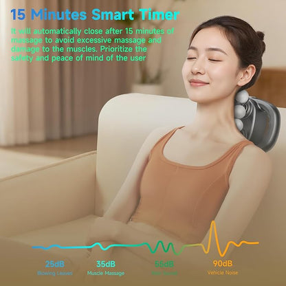 Upgraded Mini 16-Head Massage Gun, Electric Deep Tissue Massage, 3 Modes, 30 Levels Of Speed, Used To Relieve Pain In Neck, Back, And Leg Muscles, Lightweight And Portable, Suitable For Small Figures