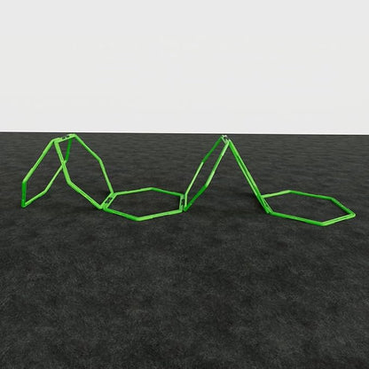 Power Systems Hex Agility Rings, Ladder, Hurdle Set All in One - Use Indoors or Outdoors for Speed & Skill Training
