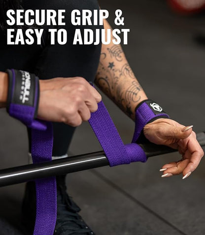 Lifting Wrist Straps for Weightlifting (1 Pair) – Padded Lifting Straps for Deadlifts, Powerlifting, Strength Training & Bodybuilding – Gym Straps for Men & Women