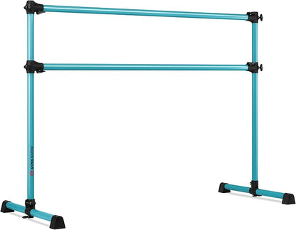 VITA Barre Portable Freestanding Double Ballet Barre, Prodigy, Aluminum | Adjustable Height, USA Made, Home or Gym Exercise Equipment for Kids & Adults | Dance, Fitness, Pilates