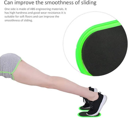 Workout Sliding Disc Sliders, 2 Pcs Core Stability Fitness Equipment, Yellow - Durable EVA and ABS Material, Full Body Muscle Training for Home and Gym