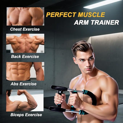 Twister Arm Trainer,Adjustable 6 Resistance Levels (45-130 lbs) Chest , Portable Chest & Arm Workout Equipment with High-Tensile Steel Spring for Forearm, Triceps, Power Twist Training