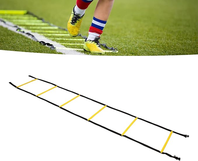 Agility Ladder, 2.6m Speed Agility Training Ladder Speed Training Pad Football Footwork Soccer Workout Pad Workout Equipment for Basketball Kit