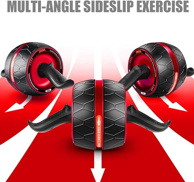 Abdominal Roller Wheel, Smart Brake Automatic Rebound Ab Roller Wheel, Mute Non-Slip Abs Carver Multiple Angles Core Workouts Ab Roller, Home Gym Equipment for Men Women Abdominal Exercise