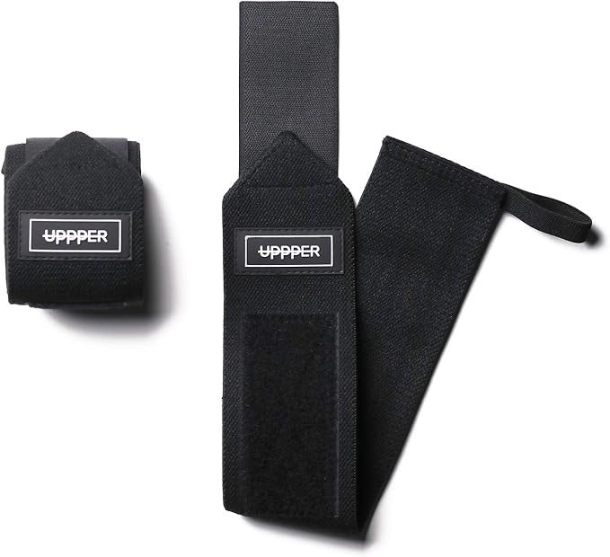 UPPPER Wrist Wraps for Weightlifting – 19" Lifting Wrist Support with Thumb Loop for Bench Press, Powerlifting, and Gym Workouts for Men & Women | Premium Fitness Gear