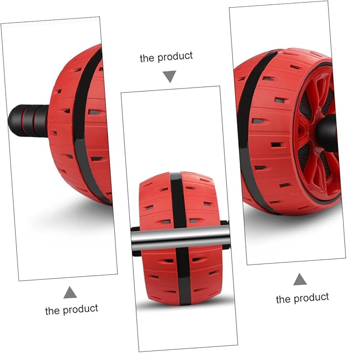 Ab Roller Wheel with Knee Pad for Home Gym Fitness Equipment Advanced Abdominal Muscle Trainer Wheel for Stomach Back Core Strengthening Smooth Forward Backward Workout