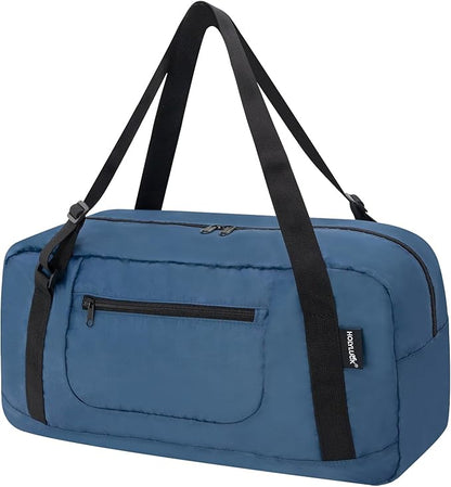 HOLYLUCK Foldable Travel Duffel Bag For Women & Men Luggage Great for Gym - Airforce blue