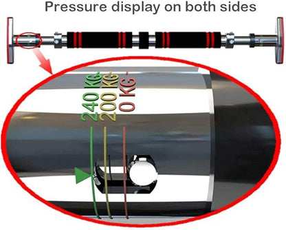 Door Frame Horizontal Bar, Indoor, No Screw Installation, Household Multi-Functional Fitness Equipment, Load 250kg, 75-180CM (125)