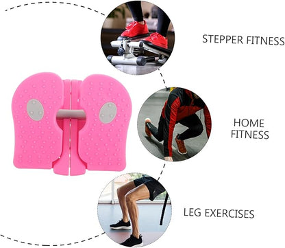 Happyyami Mini Stepper Machine Compact Home Fitness Equipment Quiet Operation Material for Indoor Exercise Small Space Saving Training Device for Men and Women