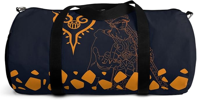 Anime Gym Bag for Women Men - Large Capacity Waterproof Workout Fitness Travel Sports Bags Fashion Street Camping ExpandaCLe Carry On Duffle Bag For Couple (Black OP) PTY