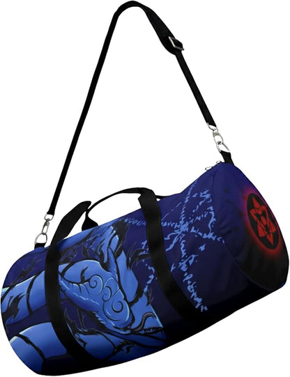 Anime Gym Bag for Women Men - Large Capacity Waterproof Workout Fitness Travel Sports Bags Fashion Street Camping ExpandaCLe Carry On Duffle Bag For Couple (Blue Susano) PTY