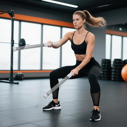 Cordless Ropeless Battle Ropes for Home Gym – Portable Weighted Workout Rope for HIIT, Cardio & Strength Training, Low-Impact Full Body Exercise Equipment for Men & Women