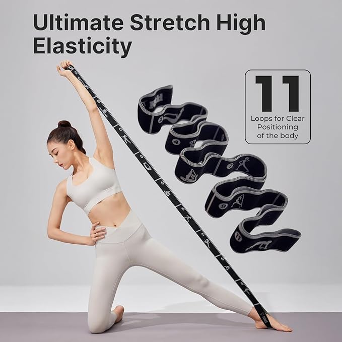 Home Suspension Training Kit – Fabric Resistance Band, 2 Rolls of Kinesiology Tape & Jump Rope – Portable Workout Equipment for Strength Training & Fitness
